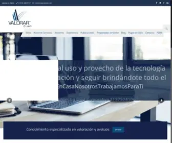 Valorar.com(Servicios de avalúos inmobiliario) Screenshot