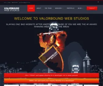 Valorbound.com(Valorbound Web Site Design Studios Social Media Marketing and SEO firm) Screenshot