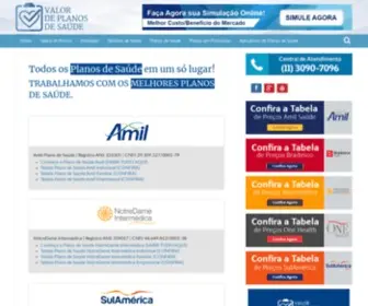 Valordeplanosdesaude.com.br(Valor de Planos de Saúde) Screenshot