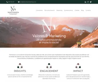 Valoresymarketing.com(Valores & Marketing) Screenshot