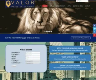 Valorlending.com(Valorlending) Screenshot