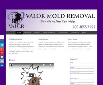 Valormold.com(Mold Removal Specialist Washington DC) Screenshot