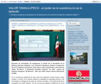 Valortamaulipeco.blogspot.com(VALOR TAMAULIPECO) Screenshot
