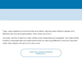 Valorwater.com(Xylem Revenue Locator) Screenshot