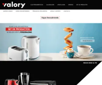 Valory.cl(Tienda online de electrodomésticos prácticos) Screenshot