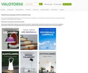 Valotorni.fi(Valaisimia netistä kotiin ja toimistoon) Screenshot