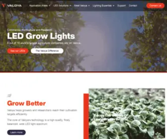 Valoya.com(Research Driven LED Manufacturer) Screenshot