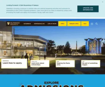 Valparaiso.edu(Valparaiso University) Screenshot