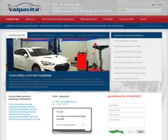 Valpavita.lt(Kokybiškas automobilių remontas Klaipėdoje) Screenshot