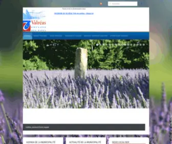 Valreas.net(Site) Screenshot