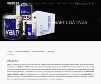 Valresa.com(Barnices para madera) Screenshot