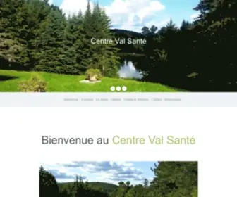 Valsante.qc.ca(Centre Val Santé) Screenshot