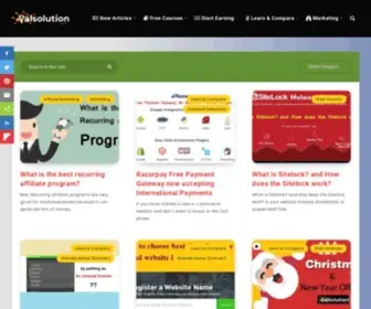 Valsolution.com(Create 100% FREE Websites) Screenshot