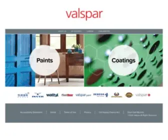 Valspar.com(Valspar® Interior & Exterior Paint) Screenshot