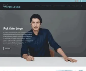 Valterlongo.com(Valter Longo) Screenshot
