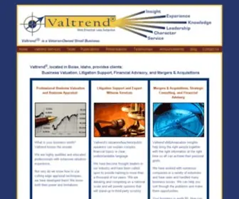 Valtrend.com(Business Valuation) Screenshot