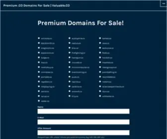 Valuable.co(Exclusive collection of premium .co domains for sale) Screenshot