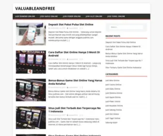 Valuableandfree.com(VALUABLE and FREE Internet Marketing Tips and Tools) Screenshot