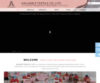 Valuabletextile.com(JIANGMEN CITY VALUABLE TEXTILE CO) Screenshot