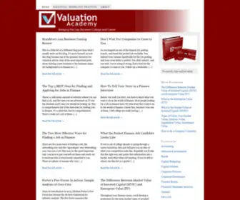 Valuationacademy.com(Bridging the Gap Between College and Career) Screenshot