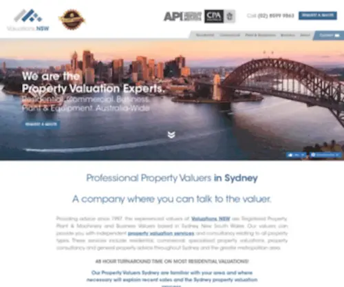 Valuationsnsw.com.au(Valuations NSW) Screenshot