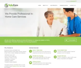 Valucareinc.com(In Home Care Services) Screenshot