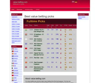 Value-Betting.com Screenshot