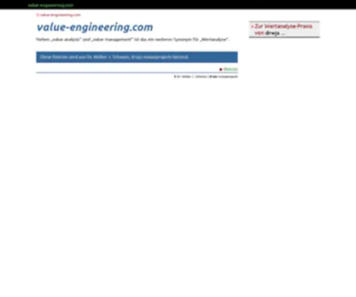 Value-Engineering.com(Value Engineering) Screenshot