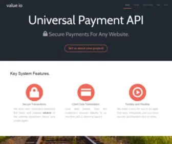 Value.io(Secure electronic payments) Screenshot