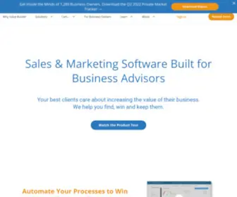 Valuebuilder.com(The value builder system's sales and marketing software) Screenshot