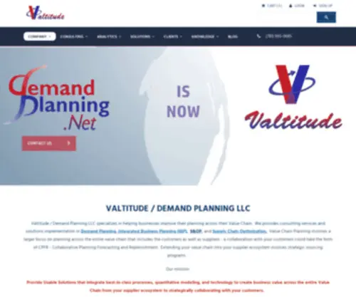 Valuechainplanning.com(Demand planing llc/valtitude) Screenshot
