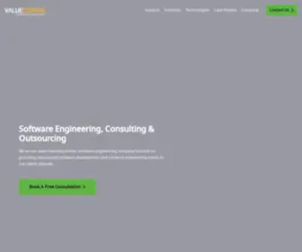 Valuecoders.com(Software outsourcing company) Screenshot