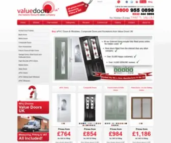 Valuedoors.co.uk(UPVC & Composite doors fitted throughout the UK by Value Doors UK) Screenshot