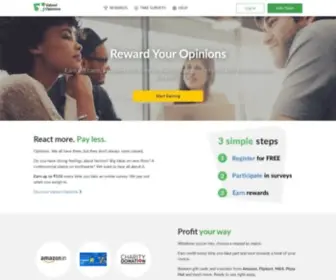 Valuedopinions.co.in(Online Surveys) Screenshot