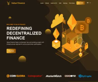 Valuefinance.io(Value Finance) Screenshot