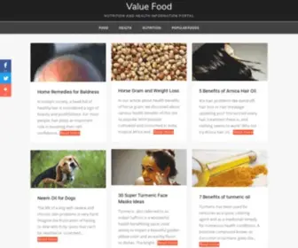 Valuefood.info(Value Food) Screenshot