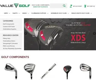 Valuegolf.com(Golf Components) Screenshot