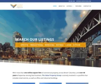 Valuegroupproperties.com(Value Property Group) Screenshot