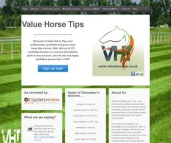 Valuehorsetips.co.uk(Value Horse Tips & Horse Racing Blog) Screenshot