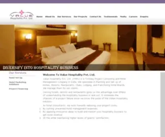 Valuehospitality.net(Value Hospitality) Screenshot