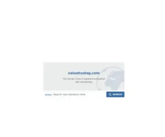 Valuehostsg.com(Valuehostsg Domain Names and Web Hosting\r\n \r\n \r\n \r\n \r\n \r\n\r\n) Screenshot