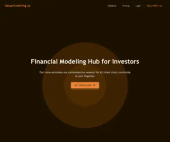 Valueinvesting.io(Comprehensive Value Investing Platform) Screenshot