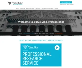 Valuelinepro.com(Value Line Pro) Screenshot
