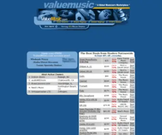 Valuemusic.com(A Global Musician's Marketplace) Screenshot