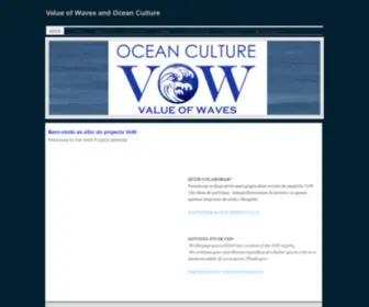 Valueofwaves.org(Value of Waves and Ocean Culture) Screenshot