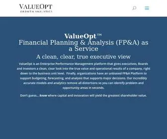 Valueopt.com(Growth analytics) Screenshot