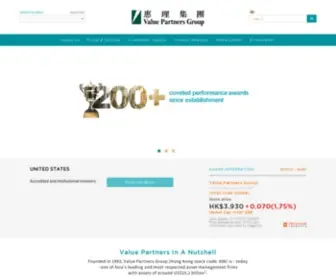 Valuepartners-Group.com(Value Partners was established in 1993 and) Screenshot
