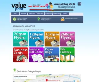 Valueprint.com.sg(Value Printing Pte Ltd) Screenshot