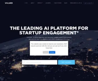 Valuer.ai(The Ai Platform that Matches Startups with Corporations) Screenshot