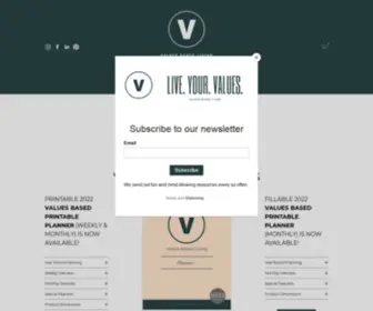 Values-Basedliving.com(Values Based Living) Screenshot